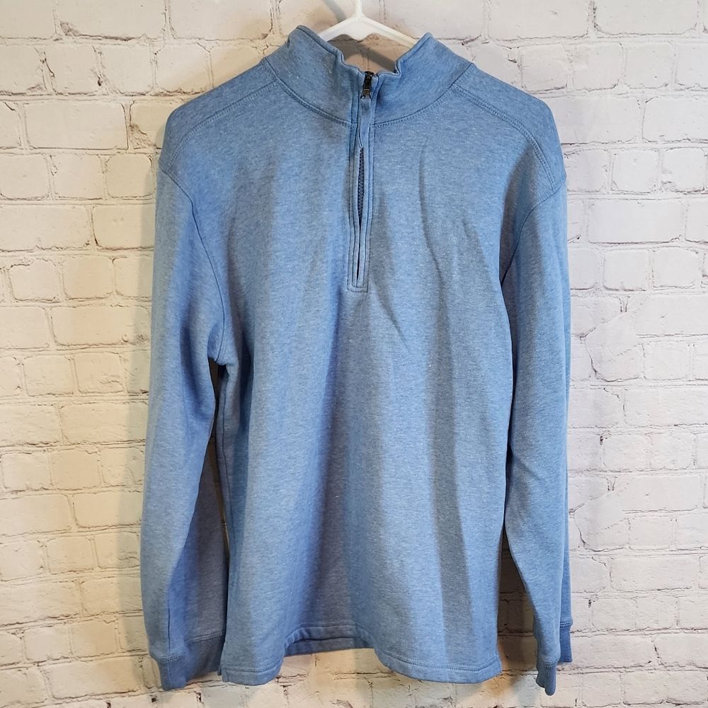 Men's Blue Mountain zip-up sweater fleece, size Medium